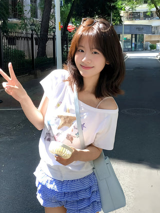 white off-shoulder