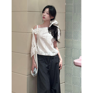 white embroidered shirt