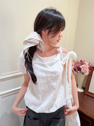 white embroidered shirt