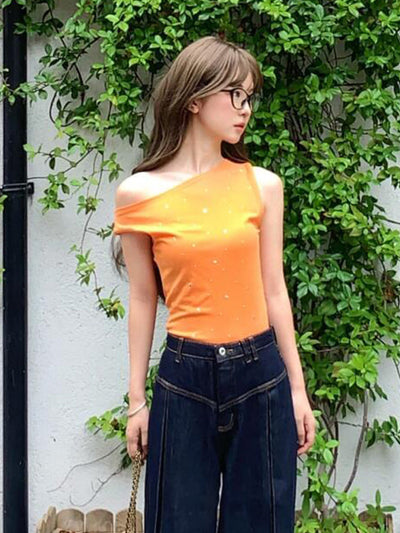 rhinestone strapless top