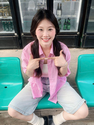 dopamine plaid shirt