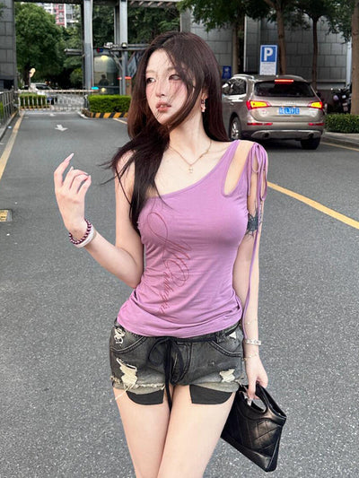 letter halter top