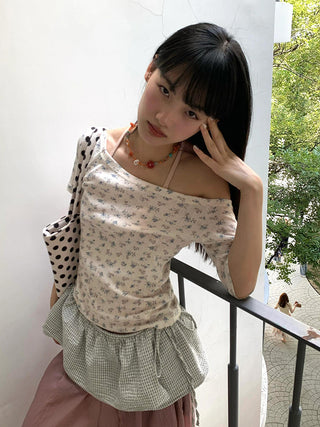 floral knit top