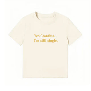 slogan print Tops