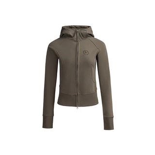 hooded zipper cardigan
