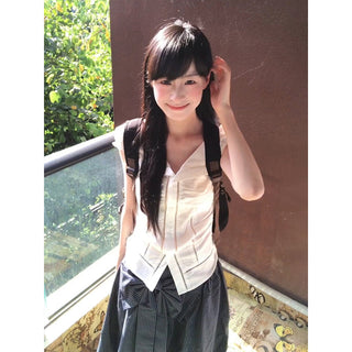 white lace shirt