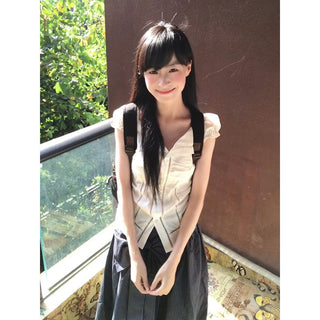 white lace shirt