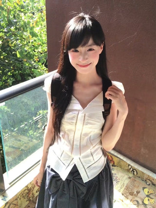 white lace shirt