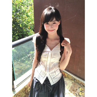 white lace shirt