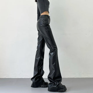 leather mop pants