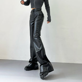 leather mop pants
