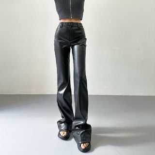 leather mop pants
