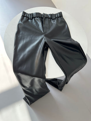 leather mop pants