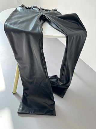 leather mop pants