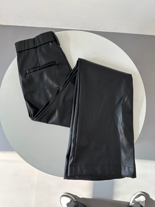 leather mop pants