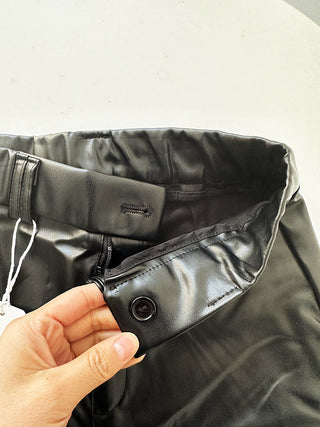 leather mop pants