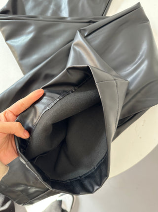 leather mop pants