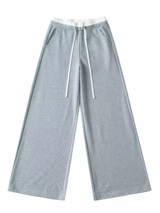 contrast waist pants