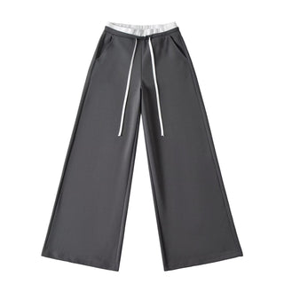 contrast waist pants