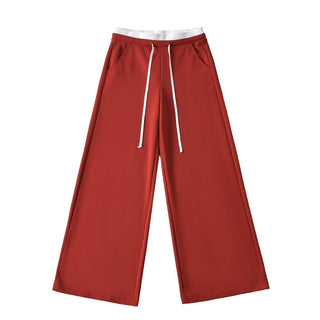 contrast waist pants