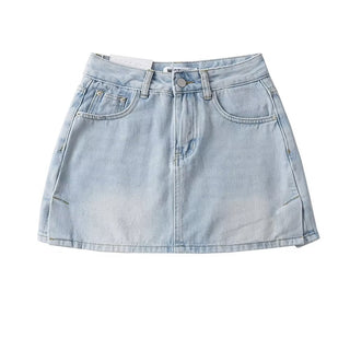 denim hip skirt
