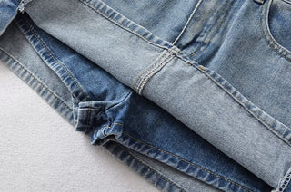 denim hip skirt