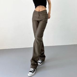 black leather pants