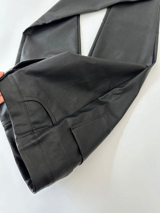 black leather pants