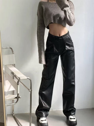 cool leather pants