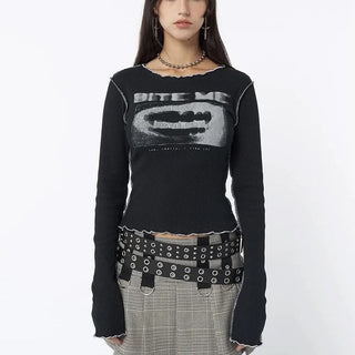 Y2K Black Long Sleeve