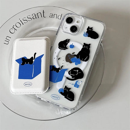 Y2K Cat iPhone Case and Wallet