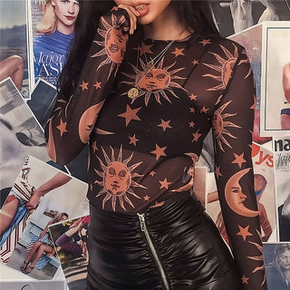 Sun and Moon Crop Top