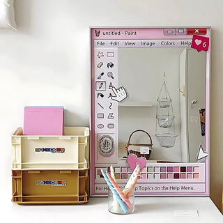 Retro Nostalgia Wall Mirror
