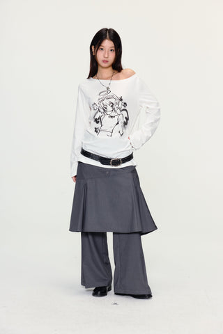 [YAWHAT] angel print tee