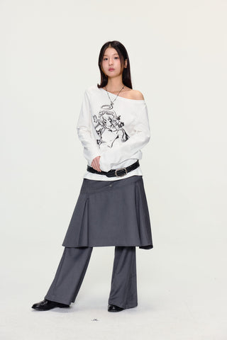 [YAWHAT] angel print tee