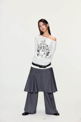 [YAWHAT] angel print tee