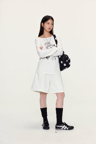 [YAWHAT] angel print tee