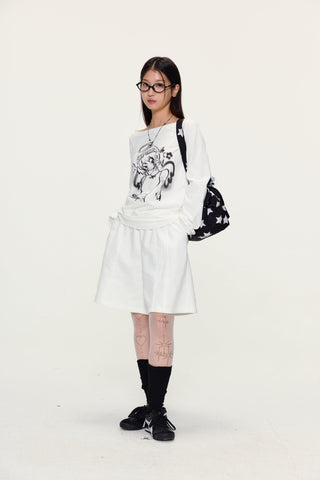 [YAWHAT] angel print tee
