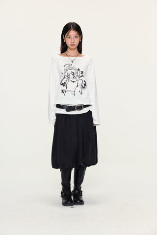[YAWHAT] angel print tee