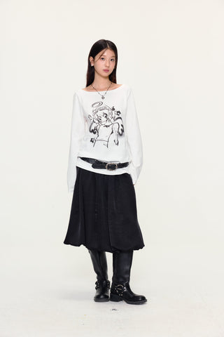 [YAWHAT] angel print tee