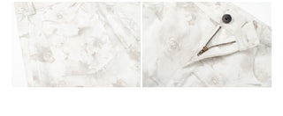 [YAWHAT] floral wide pants