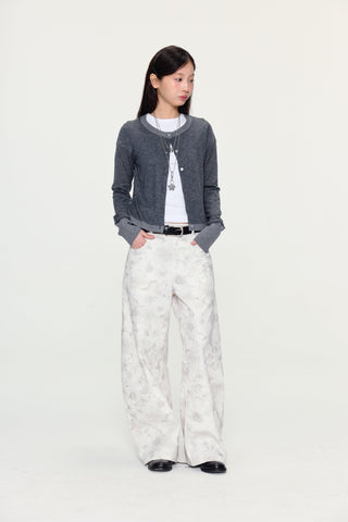 [YAWHAT] wool knit cardigan