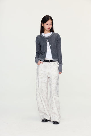 [YAWHAT] wool knit cardigan