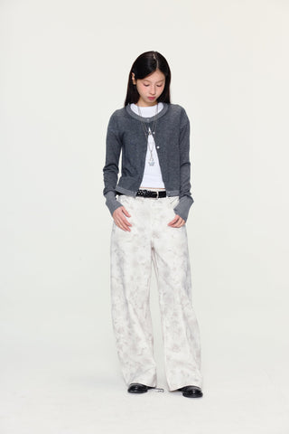 [YAWHAT] wool knit cardigan