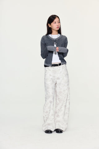 [YAWHAT] wool knit cardigan