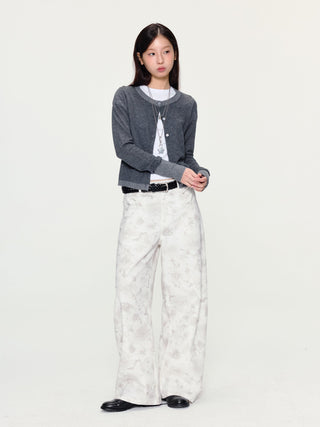 [YAWHAT] wool knit cardigan