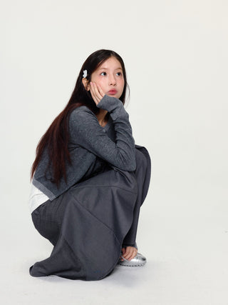 [YAWHAT] wool knit cardigan