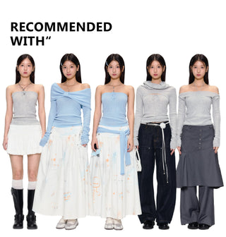 [YAWHAT] shawl halter dress
