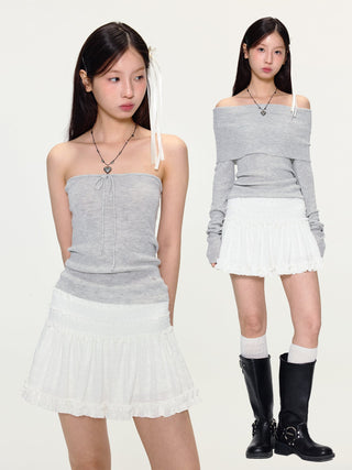 [YAWHAT] shawl halter dress