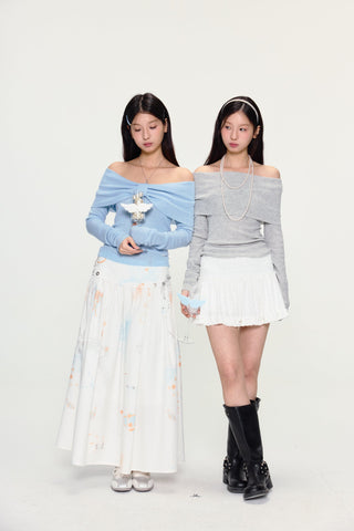 [YAWHAT] shawl halter dress